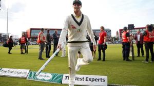Australia's Steve Smith celebrates wining the match and retaining the Ashes.(Action Images via Reuters) Australia's Steve Smith celebrates wining the match and retaining the Ashes.(Action Images via Reuters)
