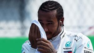 Mercedes' Lewis Hamilton looks on after qualifying in second position(REUTERS) Mercedes' Lewis Hamilton looks on after qualifying in second position(REUTERS)