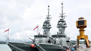 The modalities of the joint task force were discussed between external affairs minister S Jaishankar and his Indonesian counterpart on September 5 even as two Indian warships paid a visit to the Sabang port on the mouth of the vital Malacca Straits.(HT image) The modalities of the joint task force were discussed between external affairs minister S Jaishankar and his Indonesian counterpart on September 5 even as two Indian warships paid a visit to the Sabang port on the mouth of the vital Malacca Straits.(HT image)
