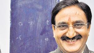 Union HRD Minister Ramesh Pokhriyal Nishank dismissed India’s economic slowdown as “little ups and downs”/(ANI) Union HRD Minister Ramesh Pokhriyal Nishank dismissed India’s economic slowdown as “little ups and downs”/(ANI)