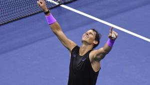 Rafael Nadal of Spain celebrates match point against Daniil Medvedev of Russia(USA TODAY Sports) Rafael Nadal of Spain celebrates match point against Daniil Medvedev of Russia(USA TODAY Sports)