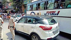 The police said they are trying to ascertain if the attackers were waiting for Mann to arrive or if they were trailing him.(HT File) The police said they are trying to ascertain if the attackers were waiting for Mann to arrive or if they were trailing him.(HT File)