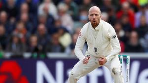 England cricketer Jack Leach.(Reuters) England cricketer Jack Leach.(Reuters)