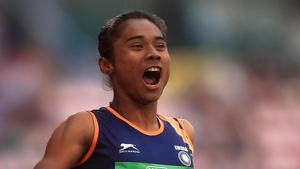 File image of Hima Das(Getty Images for IAAF) File image of Hima Das(Getty Images for IAAF)