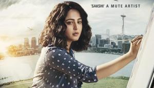Anushka Shetty plays a mute artist in Nishabdam. Anushka Shetty plays a mute artist in Nishabdam.