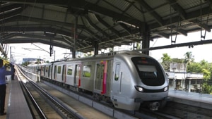Metro-6 is a 14.5km corridor which is currently under construction.(HT image) Metro-6 is a 14.5km corridor which is currently under construction.(HT image)