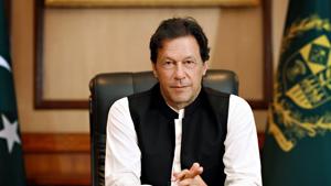 Pakistan prime minister Imran Khan said he will hold a public gathering on Friday in Muzaffarabad in Pakistan-occupied Kashmir(Twitter/Prime Minister’s Office Pakistan)