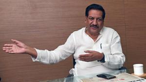 The Congress and NCP will fight about 123-125 seats each, former Maharashtra chief minister Prithviraj Chavan said.(Pratham Gokhale/HT Photo) The Congress and NCP will fight about 123-125 seats each, former Maharashtra chief minister Prithviraj Chavan said.(Pratham Gokhale/HT Photo)