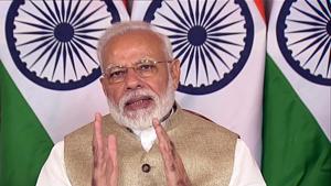 Narendra Modi will inaugurate a vaccination programme for cattle at the national level.(ANI photo) Narendra Modi will inaugurate a vaccination programme for cattle at the national level.(ANI photo)