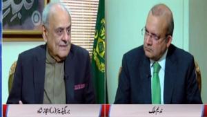 Pakistan’s interior minister Brig (R) Ijaz Ahmed revealed government’s funding of JuD in an interview to Pakistan’s Hum News says ANI(ANI Photo) Pakistan’s interior minister Brig (R) Ijaz Ahmed revealed government’s funding of JuD in an interview to Pakistan’s Hum News says ANI(ANI Photo)