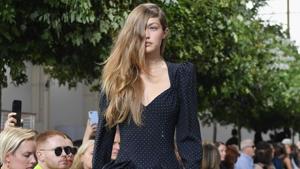 Model Gigi Hadid walks the runway during the Michael Kors Collection Spring 2020 Runway Show on September 11, 2019, in Brooklyn, New York. (Photo by Angela Weiss / AFP)(AFP) Model Gigi Hadid walks the runway during the Michael Kors Collection Spring 2020 Runway Show on September 11, 2019, in Brooklyn, New York. (Photo by Angela Weiss / AFP)(AFP)