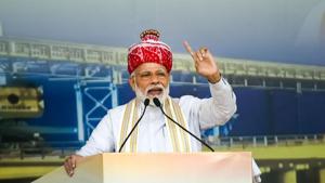 Prime Minister Narendra Modi, while addressing a public meeting in Jharkhand, sent a strong message on corruption.(PTI) Prime Minister Narendra Modi, while addressing a public meeting in Jharkhand, sent a strong message on corruption.(PTI)