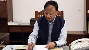 PK Mishra took over as the Principal Secretary to Prime Minister, on Wednesday, September 11, 2019.(ANI Photo) PK Mishra took over as the Principal Secretary to Prime Minister, on Wednesday, September 11, 2019.(ANI Photo)