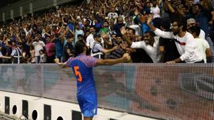 Sandesh Jhingan has spoken on India’s performance against Qatar,(AIFF/Twitter) Sandesh Jhingan has spoken on India’s performance against Qatar,(AIFF/Twitter)