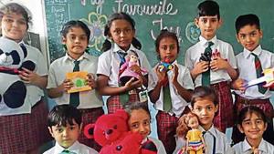 Children with their favourite toys.(HT) Children with their favourite toys.(HT)