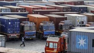 Merchandise exports fell 6.05% to $26.13 billion in August.(Bloomberg Photo) Merchandise exports fell 6.05% to $26.13 billion in August.(Bloomberg Photo)