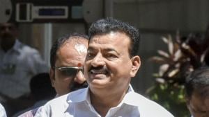 Nationalist Congress Party (NCP) MLA Bhaskar Jadhav on Friday flew to Aurangabad by a chartered flight to get his resignation approved by Assembly speaker Haribhau Bagde(Kunal Patil/HT Photo) Nationalist Congress Party (NCP) MLA Bhaskar Jadhav on Friday flew to Aurangabad by a chartered flight to get his resignation approved by Assembly speaker Haribhau Bagde(Kunal Patil/HT Photo)