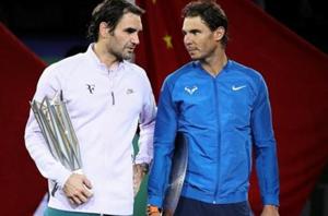 Roger Federer of Switzerland with Rafael Nadal in Shanghai(Getty Images) Roger Federer of Switzerland with Rafael Nadal in Shanghai(Getty Images)
