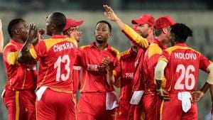 Zimbabwe lost the match to Afghanistan.(AP) Zimbabwe lost the match to Afghanistan.(AP)
