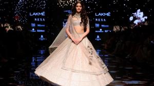 Mumbai: Actress Ananya Pandey at the Lakme Fashion Week Winter/Festive 2019 in Mumbai on Aug 24, 2019. (Photo: IANS)(IANS) Mumbai: Actress Ananya Pandey at the Lakme Fashion Week Winter/Festive 2019 in Mumbai on Aug 24, 2019. (Photo: IANS)(IANS)