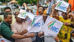 The final National Register of Citizens (NRC) identifying the status of all 3.1 crore applications, including 1.9 million exclusions, in Assam was published online on Saturday.(PTI File Photo) The final National Register of Citizens (NRC) identifying the status of all 3.1 crore applications, including 1.9 million exclusions, in Assam was published online on Saturday.(PTI File Photo)
