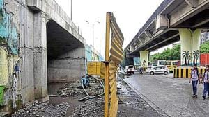 The underpass was completed in June.(bachchan kumar/ ht photo)