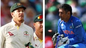 Tim Paine, MS Dhoni(HT Collage)