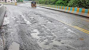 The municipal corporation develops new roads every year or concretises the existing roads. However, most of these roads develop craters or are damaged.(HT image) The municipal corporation develops new roads every year or concretises the existing roads. However, most of these roads develop craters or are damaged.(HT image)