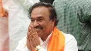 Karnataka Minister for rural development and panchayat Raj KS Eshwarappa on Sunday said patriotic Muslims will vote for the saffron party while those who are pro-Pakistan will hesitate.(Raj KS Eshwarappa/Twitter) Karnataka Minister for rural development and panchayat Raj KS Eshwarappa on Sunday said patriotic Muslims will vote for the saffron party while those who are pro-Pakistan will hesitate.(Raj KS Eshwarappa/Twitter)
