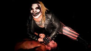 ‘The Fiend’ Bray Wyatt lays waste to Seth Rollins.(WWE) ‘The Fiend’ Bray Wyatt lays waste to Seth Rollins.(WWE)