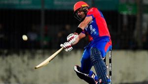 Mohammad Nabi was the star with the bat(ICC Twitter) Mohammad Nabi was the star with the bat(ICC Twitter)