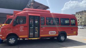 The mini buses will be introduced in Mumbai city after registration.(HT PHOTO.) The mini buses will be introduced in Mumbai city after registration.(HT PHOTO.)