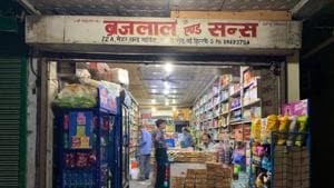 Brijlal and Sons was set up in central Delhi’s Meharchand Market in 1947 when Rawalpindi grocer Brijlal was allotted the shop to build a new life in newly independent India.(HT Photo) Brijlal and Sons was set up in central Delhi’s Meharchand Market in 1947 when Rawalpindi grocer Brijlal was allotted the shop to build a new life in newly independent India.(HT Photo)
