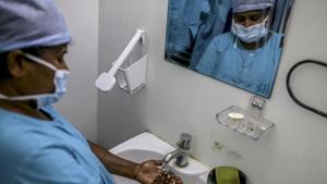 Jammu and Kashmir Governor’s advisor K Vijay Kumar inaugurated an auxiliary nursing and midwifery (ANM) school in Ramban and a general nursing midwifery (GNM) school in Udhampur. (Representational image)(Bloomberg) Jammu and Kashmir Governor’s advisor K Vijay Kumar inaugurated an auxiliary nursing and midwifery (ANM) school in Ramban and a general nursing midwifery (GNM) school in Udhampur. (Representational image)(Bloomberg)