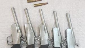 Police said the 20-member crime branch team was surrounded by 200-250 villagers when they raided the factory. However, nobody showed any resistance since the raiding personnel were armed and the local police had also been intimated about the raid.(SOURCED) Police said the 20-member crime branch team was surrounded by 200-250 villagers when they raided the factory. However, nobody showed any resistance since the raiding personnel were armed and the local police had also been intimated about the raid.(SOURCED)