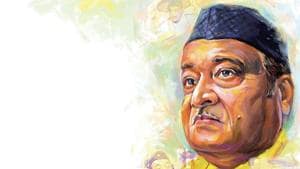 A child prodigy, Bhupen Hazarika, north-east India’s uncrowned king of music wrote his first song at the age of 13.(Illustration: Biswajit Debnath)