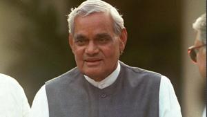 A year after former Prime Minister Atal Bihari Vajpayee died, India’s Parliament will publish a book on the legendary statesman that will contain his select speeches and many rare photographs(AP) A year after former Prime Minister Atal Bihari Vajpayee died, India’s Parliament will publish a book on the legendary statesman that will contain his select speeches and many rare photographs(AP)