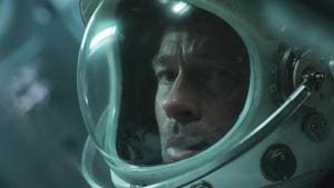 This image released by 20th Century Fox shows Brad Pitt in a scene from Ad Astra.(AP) This image released by 20th Century Fox shows Brad Pitt in a scene from Ad Astra.(AP)