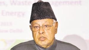 The Jammu & Kashmir administration issued an order on Monday notifying that Srinagar MP Farooq Abdullah had been detained under the stringent Public Safety Act(HT Photo) The Jammu & Kashmir administration issued an order on Monday notifying that Srinagar MP Farooq Abdullah had been detained under the stringent Public Safety Act(HT Photo)