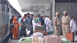 The Indian Railways now offers a travel insurance cover of Rs10 lakh at a near-zero premium of just 49 paise.(AP File Photo) The Indian Railways now offers a travel insurance cover of Rs10 lakh at a near-zero premium of just 49 paise.(AP File Photo)