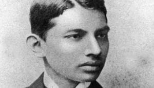 Mahatma Gandhi as a young student in London. HT Archive. Mahatma Gandhi as a young student in London. HT Archive.