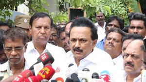 DMK chief MK Stalin. (Photo @arivalayam) DMK chief MK Stalin. (Photo @arivalayam)
