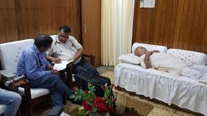 Mahant Kamal Nayan Das, another prominent saint of the Ram Janmabhoomi Nyas, also disapproved of any misconduct by seers.(ANI) Mahant Kamal Nayan Das, another prominent saint of the Ram Janmabhoomi Nyas, also disapproved of any misconduct by seers.(ANI)