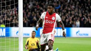 Soccer Football - Champions League - Group H - Ajax Amsterdam v Lille - Johan Cruijff Arena, Amsterdam, Netherlands - September 17, 2019 Ajax's Quincy Promes celebrates scoring their first goal(REUTERS) Soccer Football - Champions League - Group H - Ajax Amsterdam v Lille - Johan Cruijff Arena, Amsterdam, Netherlands - September 17, 2019 Ajax's Quincy Promes celebrates scoring their first goal(REUTERS)