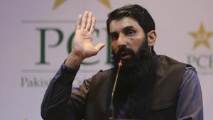 File image of Pakistan coach Misbah-ul-Haq.(AP) File image of Pakistan coach Misbah-ul-Haq.(AP)