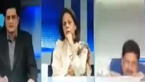 A screengrab of the TV debate where the Pakistan analyst fell off his chair. A screengrab of the TV debate where the Pakistan analyst fell off his chair.
