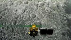 NASA’s Lunar Reconnaissance Orbiter (LRO), which has been orbiting the moon for 10 years, passed over the Vikram landing site on Tuesday.(HT FILE) NASA’s Lunar Reconnaissance Orbiter (LRO), which has been orbiting the moon for 10 years, passed over the Vikram landing site on Tuesday.(HT FILE)