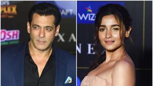 Salman Khan and Alia Bhatt at the IIFA awards 2019. Salman Khan and Alia Bhatt at the IIFA awards 2019.