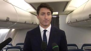 Canada’s Prime Minister Justin Trudeau apologizes for wearing brownface makeup in 2001, to reporters on the Liberal party leader’s election campaign jet in Halifax, Canada in a still image from video September 18, 2019.(via REUTERS) Canada’s Prime Minister Justin Trudeau apologizes for wearing brownface makeup in 2001, to reporters on the Liberal party leader’s election campaign jet in Halifax, Canada in a still image from video September 18, 2019.(via REUTERS)