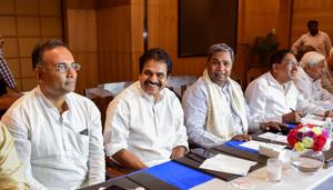 A Congress leader will have to be elected to the leader of the opposition post as the party is the second largest in the Karnataka assembly(PTI FILE) A Congress leader will have to be elected to the leader of the opposition post as the party is the second largest in the Karnataka assembly(PTI FILE)